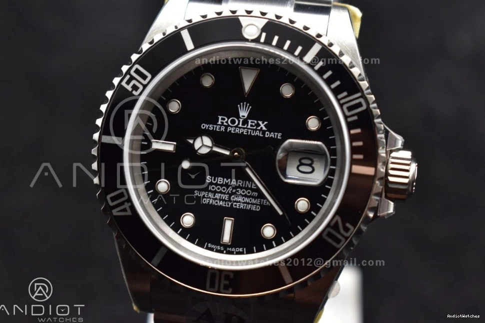 16610 Steel SH3135 Edition Best V on Bracelet Submariner 1136 Bright Black ARF1:1 SS 904L LN 1015